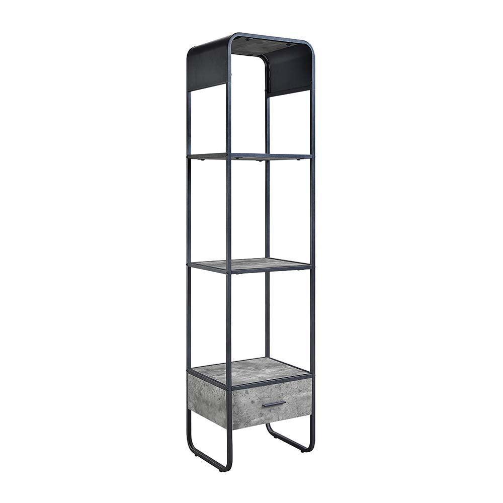 ACME Raziela Side Pier, Concrete Gray & Black Finish FredCo