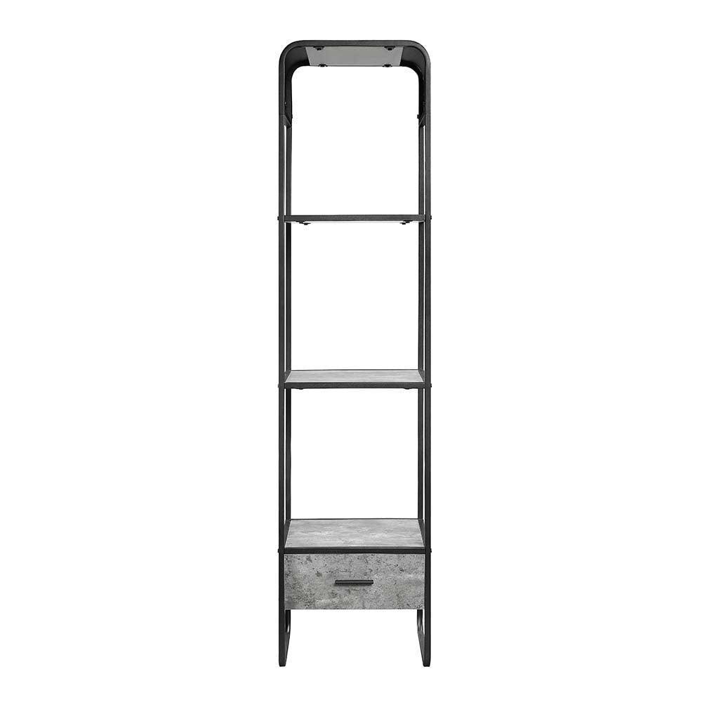 ACME Raziela Side Pier, Concrete Gray & Black Finish FredCo