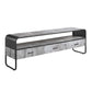 ACME Raziela TV Stand,Concrete Gray & Black Finish FredCo
