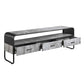 ACME Raziela TV Stand,Concrete Gray & Black Finish FredCo