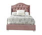 ACME Reggie Twin Bed, Pink Fabric FredCo