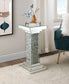 ACME Rekha Pedestal, Mirrored & Faux Diamonds FredCo