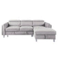ACME Reyes Sectional Sofa w/Sleeper, Beige Nubuck FredCo