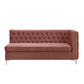 ACME Rhett Sectional Sofa, Dusty Pink Velvet FredCo
