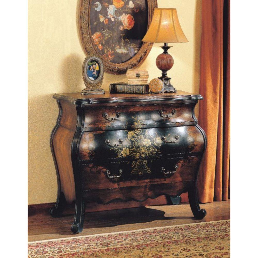 ACME Roma Bombay Chest, Antique Black & Oak FredCo