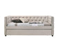 ACME Romona Full Daybed & Twin Trundle , Beige Fabric FredCo