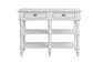 ACME Rorratt Kitchen Island, Marble & White Finish FredCo