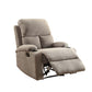 ACME Rosia Recliner, Gray Velvet FredCo