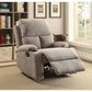 ACME Rosia Recliner, Gray Velvet FredCo