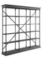 ACME Rukia Bookshelf, Gray & Black Finish FredCo