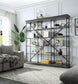 ACME Rukia Bookshelf, Gray & Black Finish FredCo