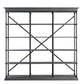 ACME Rukia Bookshelf, Gray & Black Finish FredCo