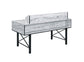ACME Safea Computer Desk, Antique White & Black Finish FredCo