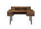 ACME Safea Computer Desk, Weathered Oak & Black Finish FredCo