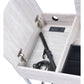 ACME Saffron Vanity Desk, Natural & Chrome FredCo