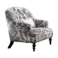 ACME Saira Chair w/1 Pillow, Pattern Fabric FredCo