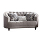 ACME Saira Loveseat w/3 Pillows, Light Gray Fabric FredCo