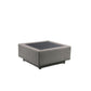 ACME Salena Patio Sectional & Cocktail Table, Beige Fabric & Gray Wicker 45020 FredCo