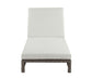ACME Salena Patio Sun Lounge,Beige Fabric & Gray Finish FredCo