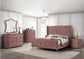 ACME Salonia Eastern King Bed, Pink Velvet FredCo