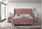 ACME Salonia Queen Bed, Pink Velvet FredCo