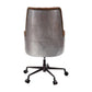 ACME Salvol Office Chair, Sahara Leather & Aluminum FredCo