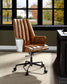 ACME Salvol Office Chair, Sahara Leather & Aluminum FredCo