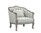ACME Samael Chair w/Pillow, Gray Linen & Gray Oak Finish FredCo