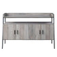 ACME Samiya TV Stand , Gray Oak & Black Finish FredCo