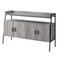 ACME Samiya TV Stand , Gray Oak & Black Finish FredCo