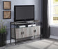 ACME Samiya TV Stand , Gray Oak & Black Finish FredCo