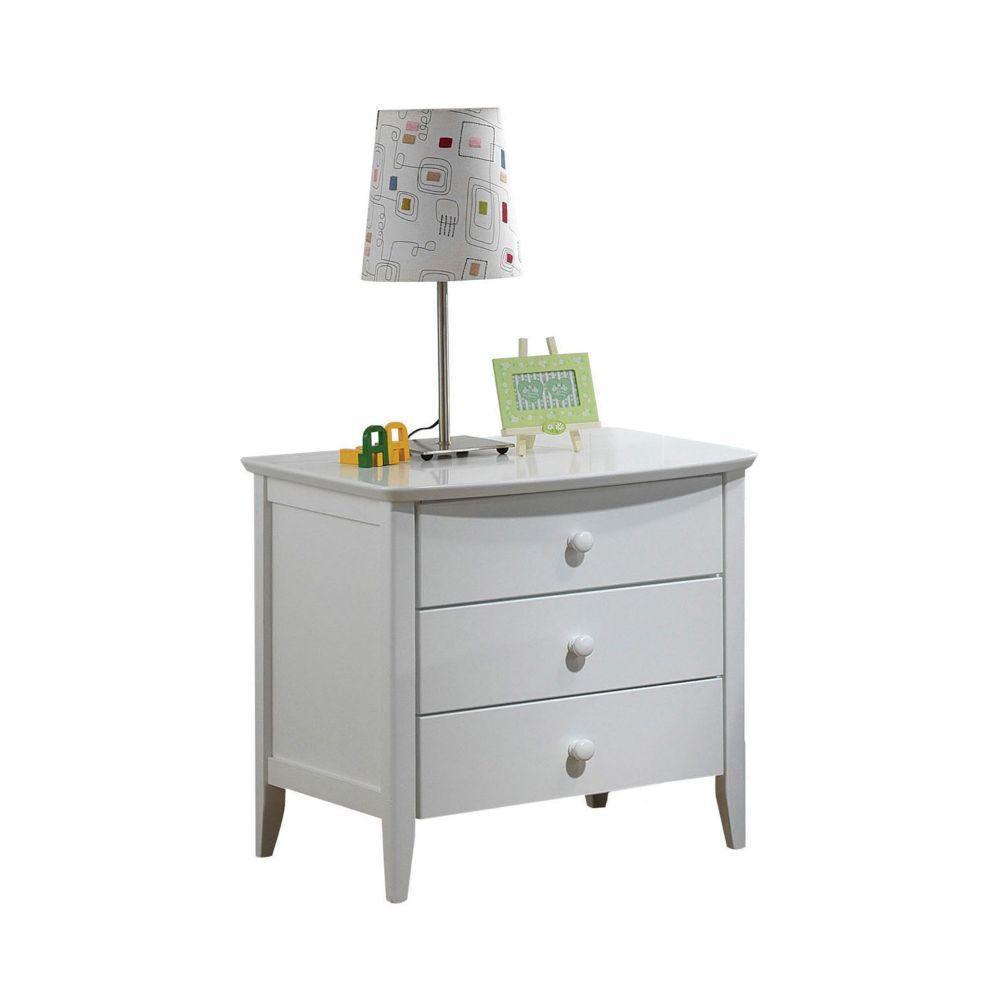 ACME San Marino Nightstand, White FredCo