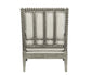 ACME Saraid Accent Chair, Beige Linen & Gray Oak Finish FredCo