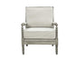 ACME Saraid Accent Chair, Beige Linen & Gray Oak Finish FredCo