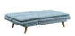 ACME Savilla Adjustable Sofa, Blue Linen & Oak Finish FredCo