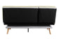 ACME Savilla Adjustable Sofa, Gray Linen & Oak Finish FredCo