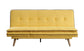 ACME Savilla Adjustable Sofa, Yellow Linen & Oak Finish FredCo