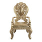 ACME Seville Arm Chair 2Pc, PU & Gold Finish DN00459 FredCo