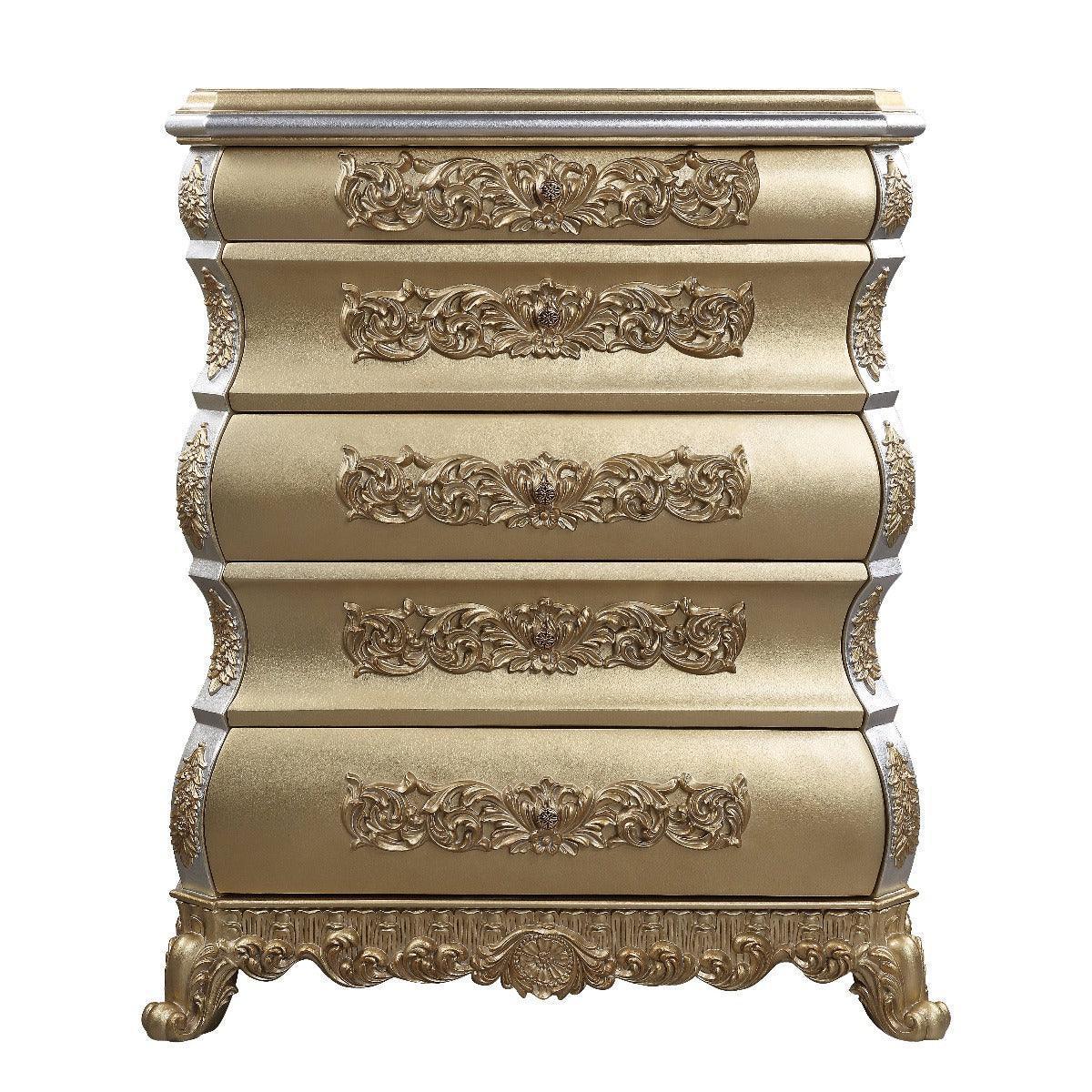 ACME Seville Chest, Gold Finish FredCo