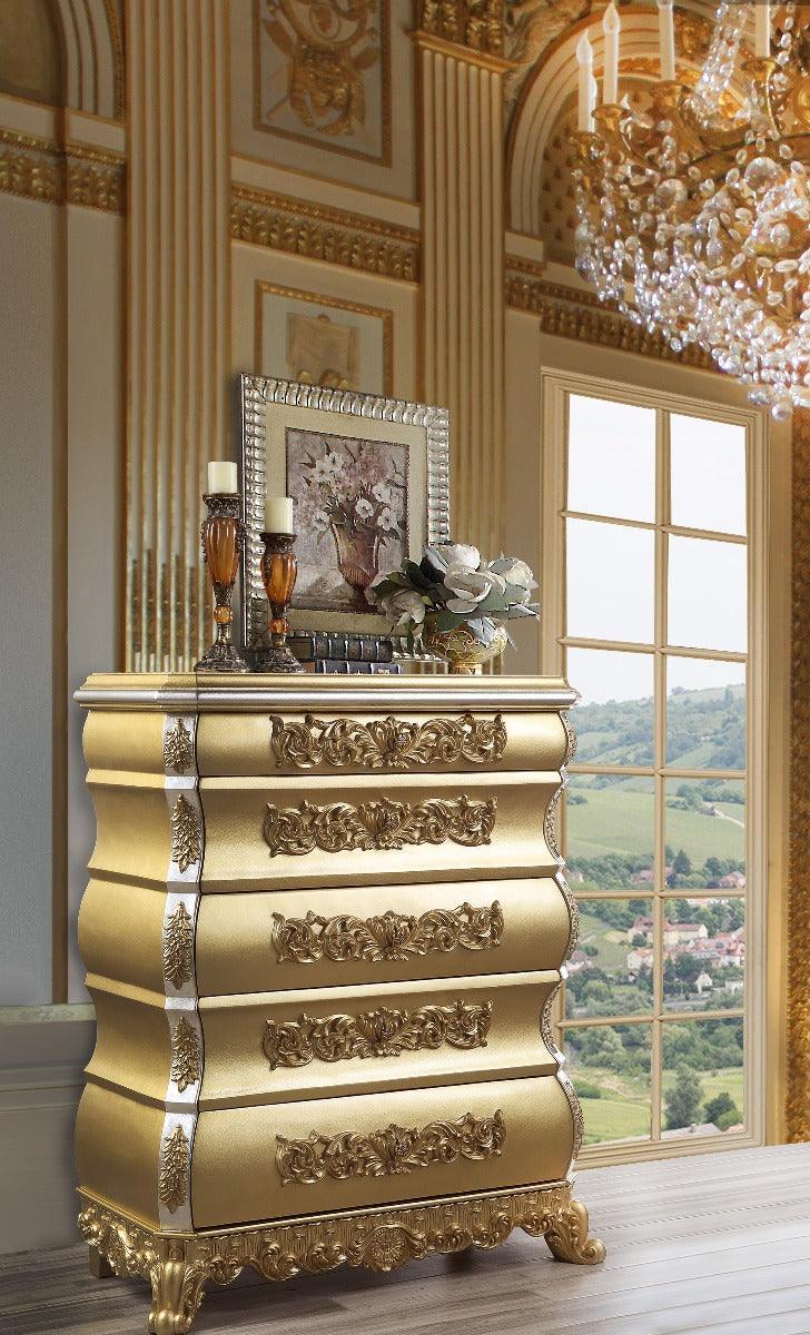 ACME Seville Chest, Gold Finish FredCo