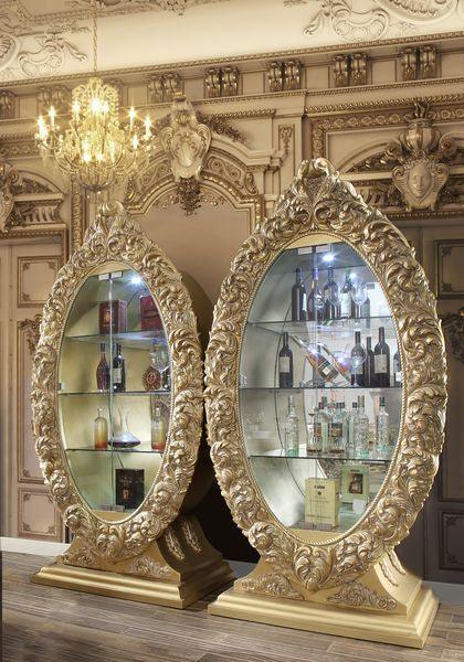 ACME Seville Curio, Gold Finish FredCo