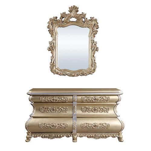 ACME Seville Server, Gold Finish DN00454 FredCo