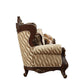 ACME Shalisa Sofa w/7 Pillows, Fabric & Walnut FredCo