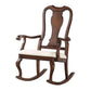ACME Sheim Rocking Chair, Beige Fabric & Cherry FredCo