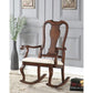 ACME Sheim Rocking Chair, Beige Fabric & Cherry FredCo