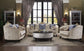 ACME Sheridan Loveseat w/5 Pillows, Cream Fabric FredCo