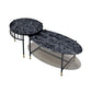 ACME Silas Nesting Coffee Table, Faux Marble Top & Black Finish FredCo