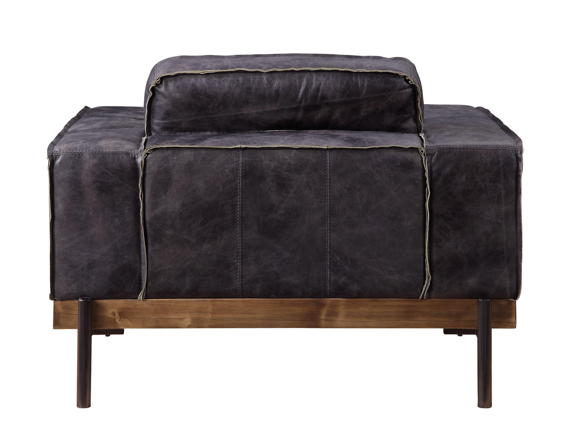 ACME Silchester Chair, Antique Ebony Top Grain Leather FredCo