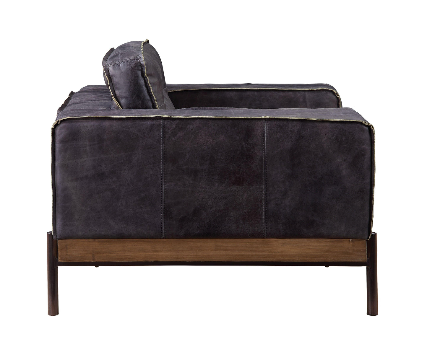 ACME Silchester Chair, Antique Ebony Top Grain Leather FredCo