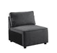 ACME Silvester Modular Armless Chair, Gray Fabric FredCo